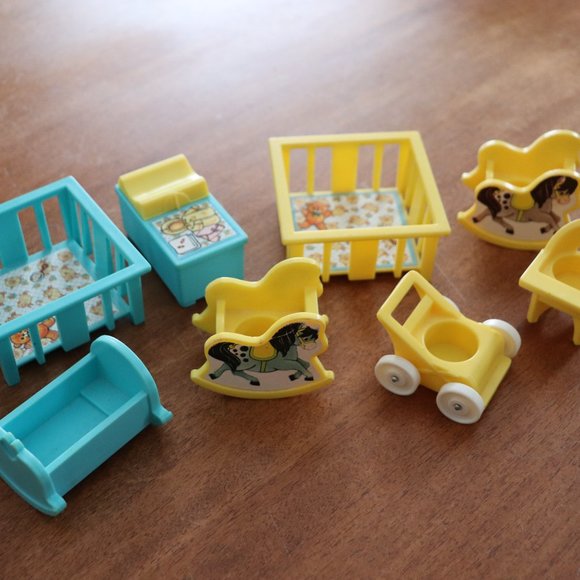 FisherPrice Toys Fisher Price Vintage Baby Doll Furniture Toys